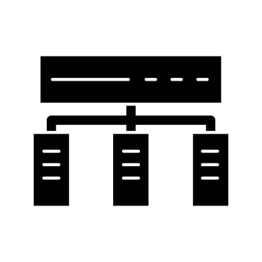 Kolayca düzenleyebilen ve düzenleyebilen Veri Sunucusu Vektörü simgesi