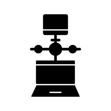Kolayca düzenleyebilen ya da düzenleyebilen Bilgisayar Ağı Vektörü simgesi