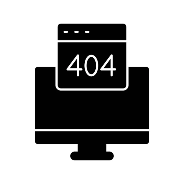 404 Weboldal Vector Ikon Amely Könnyen Módosítható Vagy Szerkeszthető — Stock Vector