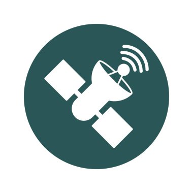 Yapay uydu vektör simgesi kolayca düzenlenebilir ya da değiştirilebilir