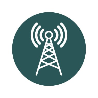 Kolayca düzenleyebilen ve düzenleyebilen anten kulesi vektör simgesi