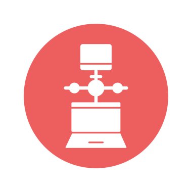 Kolayca düzenleyebilen ya da düzenleyebilen Bilgisayar Ağı Vektörü simgesi