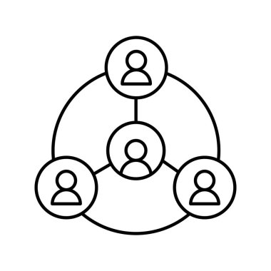 Kolayca düzenleyebilen ya da düzenleyebilen hiyerarşi vektörü simgesi