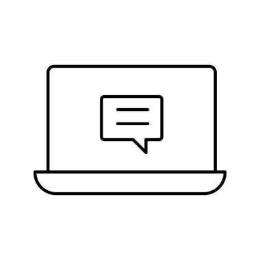 Kolayca düzenleyebilen ya da düzenleyebilen Sohbet Vektörü simgesi