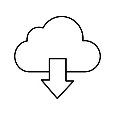 Kolayca değiştirebilen ya da düzenleyebilen Bulut Vektörü simgesi