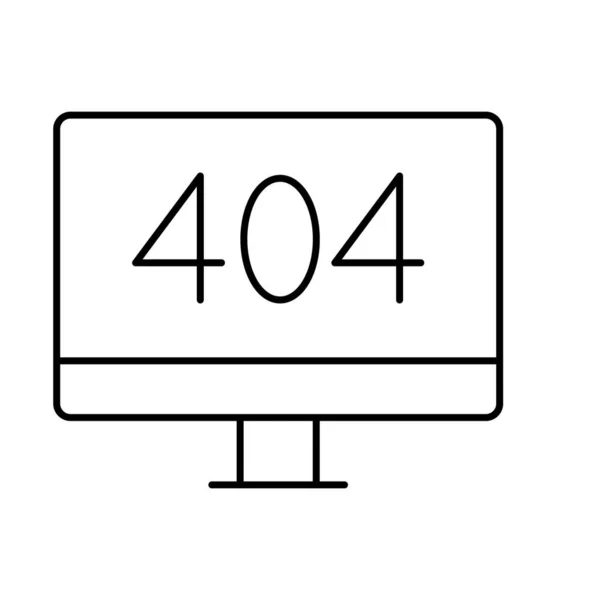 404 Веб Сайт Векторна Піктограма Яка Може Легко Змінювати Або — стоковий вектор