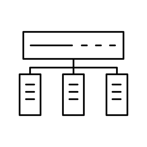 Dataserver Ícone Vetor Que Pode Facilmente Modificar Editar — Vetor de Stock