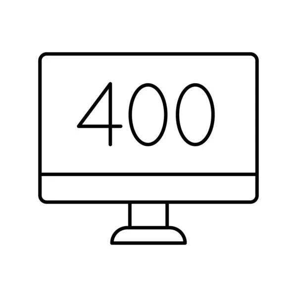 400 Hiba Vektor Ikon Amely Könnyen Módosítható Vagy Szerkeszthető — Stock Vector