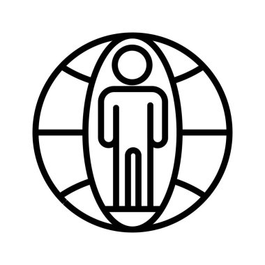 Kolayca düzenleyebilen ya da düzenleyebilen Avatar Vektör simgesi