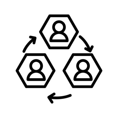 Kolayca düzenleyebilen veya düzenleyebilen İşbirliği Vektörü simgesi