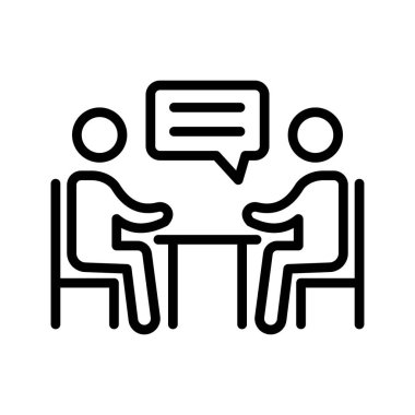 Kolayca düzenleyebilen ve düzenleyebilen Tablo Konuşma Vektörü simgesi