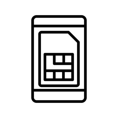 Kolayca değiştirebilen ya da düzenleyebilen yasaklı sim vektör simgesi