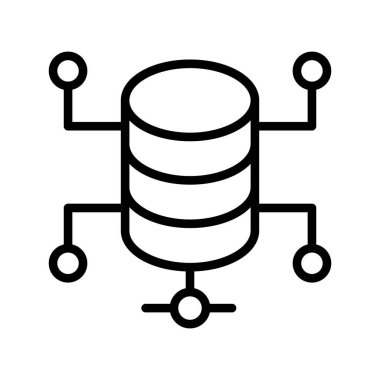 Kolayca düzenleyebilen veya düzenleyebilen Veri sunucu simgesi
