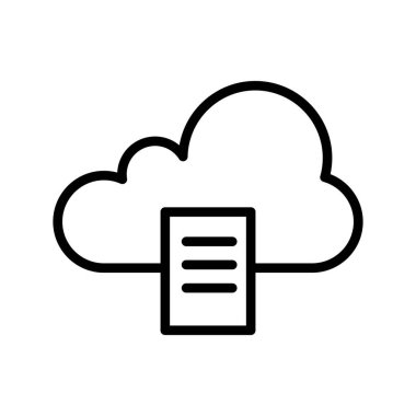 Kolayca değiştirebilen ya da düzenleyebilen Bulut Vektörü simgesi