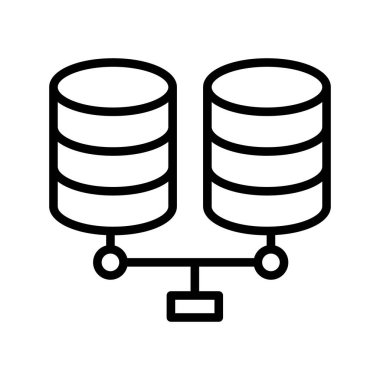 Kolayca düzenleyebilen veya düzenleyebilen Veri sunucu simgesi