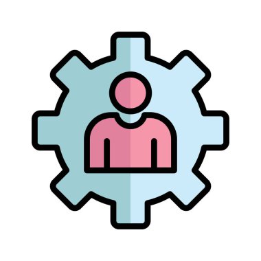 Profil ayarları Vektör simgesi kolayca düzenlenebilir ya da düzenlenebilir