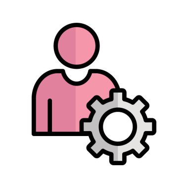 Profil ayarları Vektör simgesi kolayca düzenlenebilir ya da düzenlenebilir