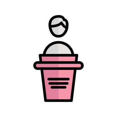 Kolayca düzenleyebilen ya da düzenleyebilen Podyum Vektör simgesi