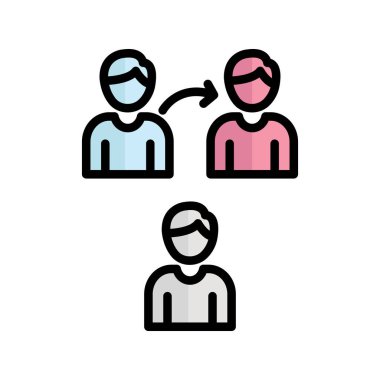 Kolayca düzenleyebilen ya da düzenleyebilen İletişim Vektörü simgesi