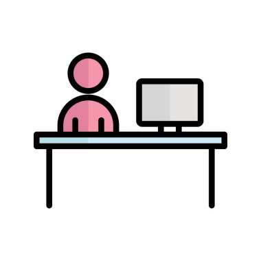 Kolayca düzenleyebilen ya da düzenleyebilen Çalışan Vektör simgesi