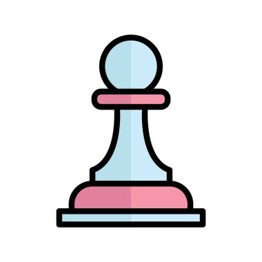 Kolayca düzenleyebilen Satranç Vektörü simgesi