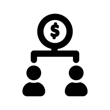 Kolayca düzenleyebilen veya düzenleyebilen iş hiyerarşisi vektörü simgesi