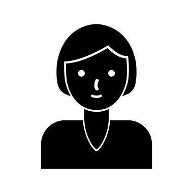 İş kadını Vektör simgesi Kolayca düzenleyebilen