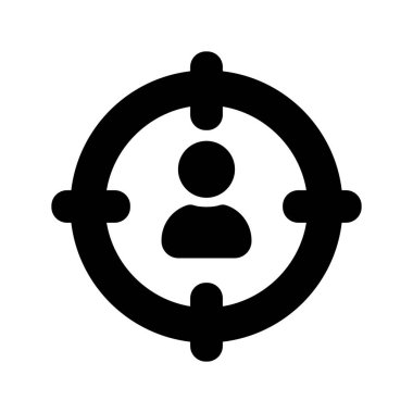 Müşteri hedef vektör simgesi kolayca düzenlenebilir ya da düzenlenebilir