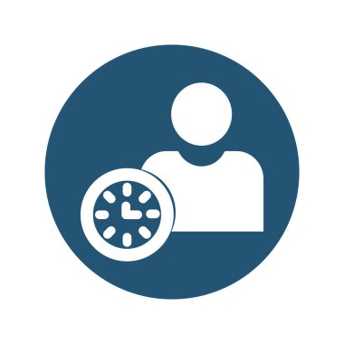 Kolayca düzenleyebilen ve düzenleyebilen dakik adam vektör simgesi