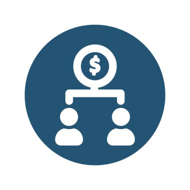 Kolayca düzenleyebilen veya düzenleyebilen iş hiyerarşisi vektörü simgesi