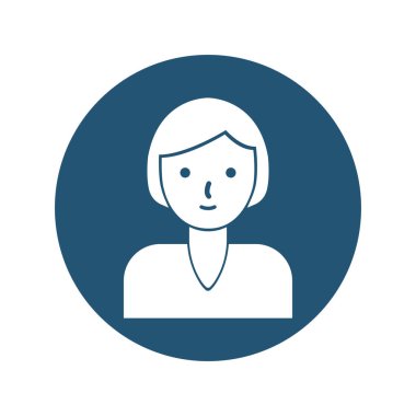 İş kadını Vektör simgesi Kolayca düzenleyebilen