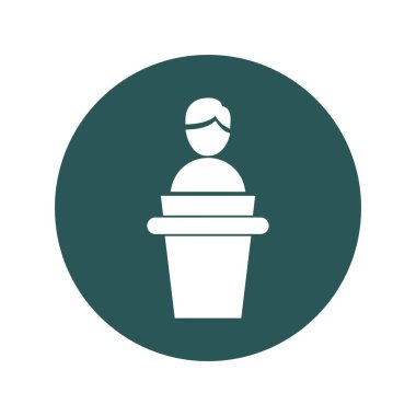 Kolayca düzenleyebilen ya da düzenleyebilen Podyum Vektör simgesi