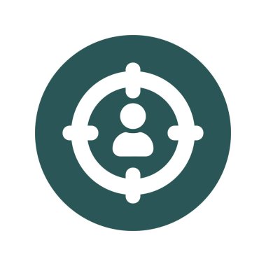 Müşteri hedef vektör simgesi kolayca düzenlenebilir ya da düzenlenebilir