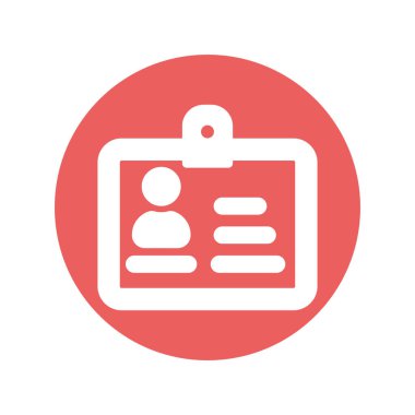 Çalışan kartı, vektör simgesi kolayca düzenlenebilir veya düzenlenebilir