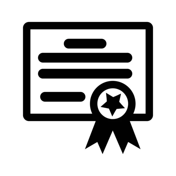 Certificate Vector Icon Which Can Easily Modify Edit — Stock Vector