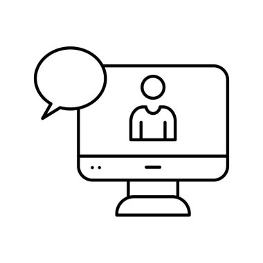 Kolayca değiştirebilen veya düzenleyebilen Sohbet kabarcığı Vektörü simgesi