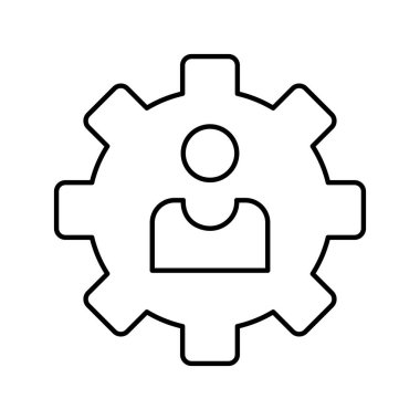 Kolayca düzenleyebilen ve düzenleyebilen Profil Yapılandırma Vektörü simgesi