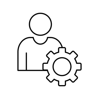 Profil ayarları Vektör simgesi kolayca düzenlenebilir ya da düzenlenebilir