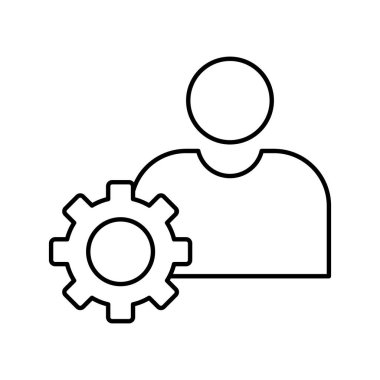 Profil ayarları Vektör simgesi kolayca düzenlenebilir ya da düzenlenebilir