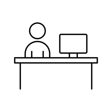 Kolayca düzenleyebilen ya da düzenleyebilen Çalışan Vektör simgesi