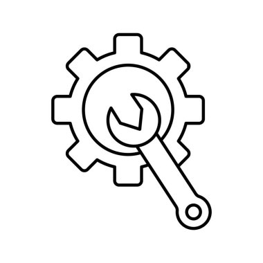 Kolayca düzenleyebilen ya da düzenleyebilen Cog Vektör simgesi