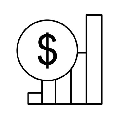 Kolayca düzenleyebilen ve düzenleyebilen Dolar Vektörü simgesi