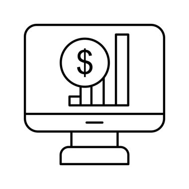 Kolayca düzenleyebilen ve düzenleyebilen Dolar Vektörü simgesi