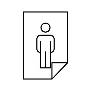 Kolayca değiştirebilen ya da düzenleyebilen Biodata Vektör simgesi