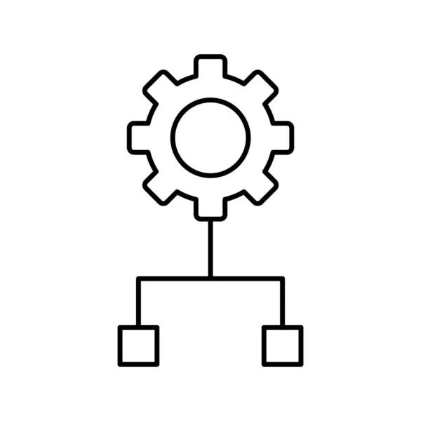 Getriebevektor Symbol Das Leicht Geändert Oder Bearbeitet Werden Kann — Stockvektor