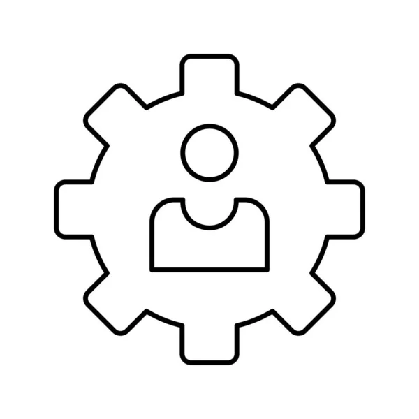 Profil Konfiguration Vektorsymbol Das Leicht Geändert Oder Bearbeitet Werden Kann — Stockvektor