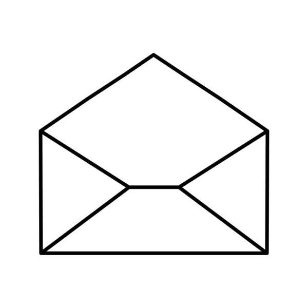 Mail Vektor Symbol Das Leicht Geändert Oder Bearbeitet Werden Kann — Stockvektor