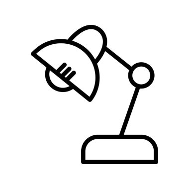 Kolayca düzenleyebilen ya da düzenleyebilen masa lambası vektörü simgesi