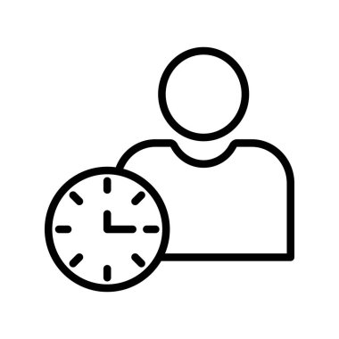 Kolayca düzenleyebilen ve düzenleyebilen dakik adam vektör simgesi