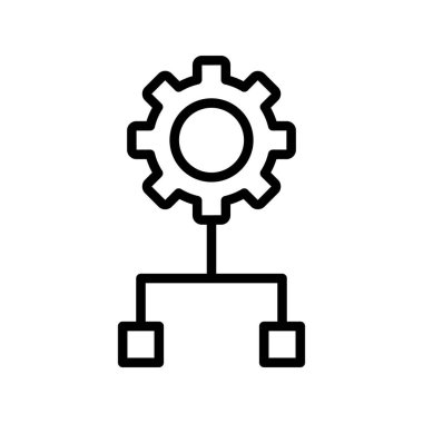 Kolayca değiştirebilen veya düzenleyebilen Gear Vektör simgesi